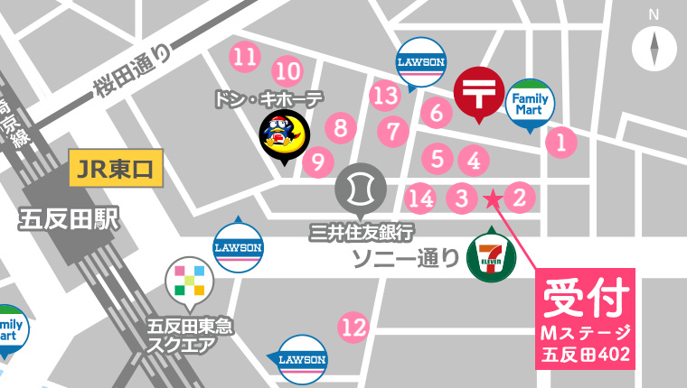 五反田駅周辺
